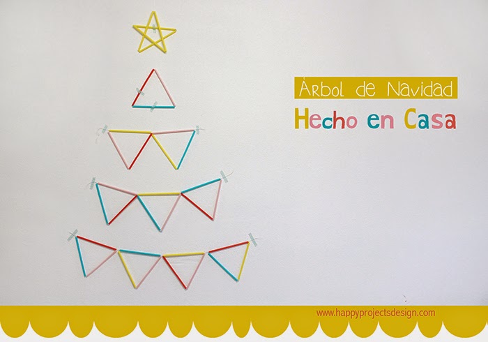 Arbol de Navidad de pajitas Arbol de Navidad de pajitas