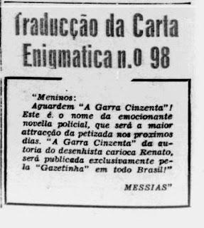 A Gazetinha - Garra Cinzenta - Renato Silva