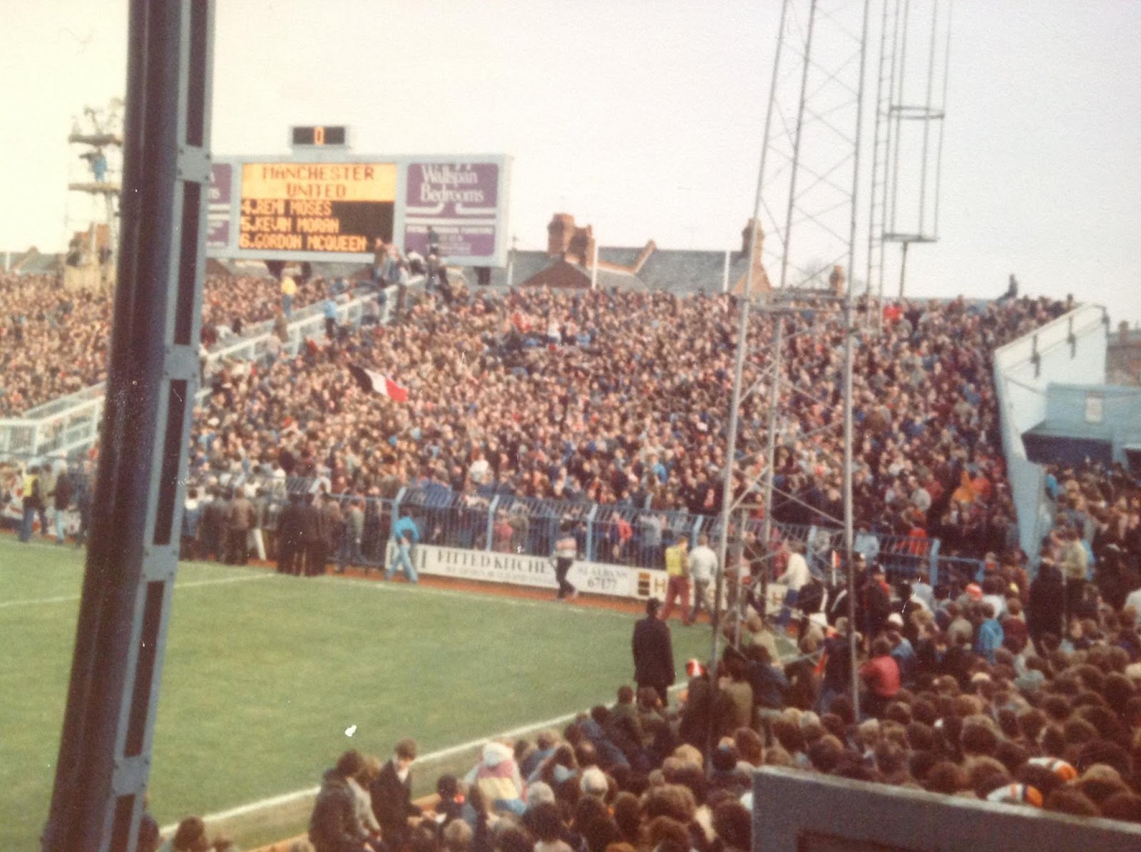 Football Hooligan Pictures THREE PICTURES Luton v Manchester United 1983