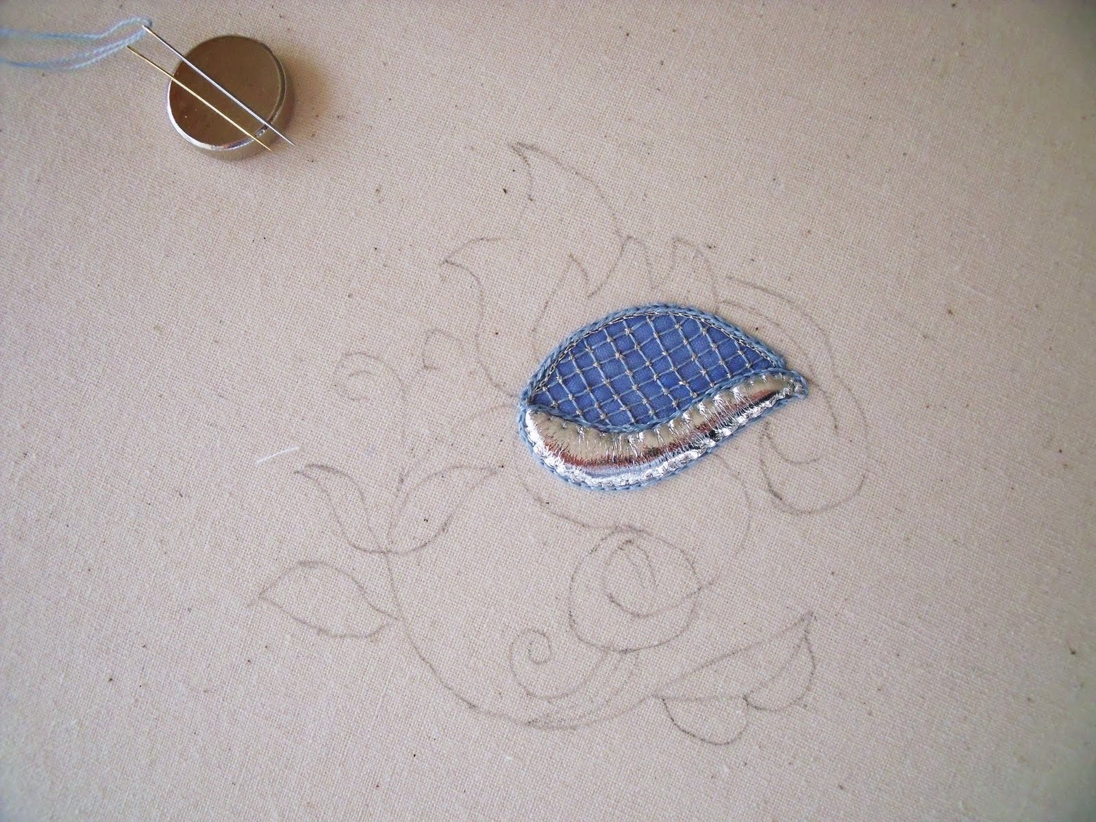 Carole Johnston Jacobean embroidery