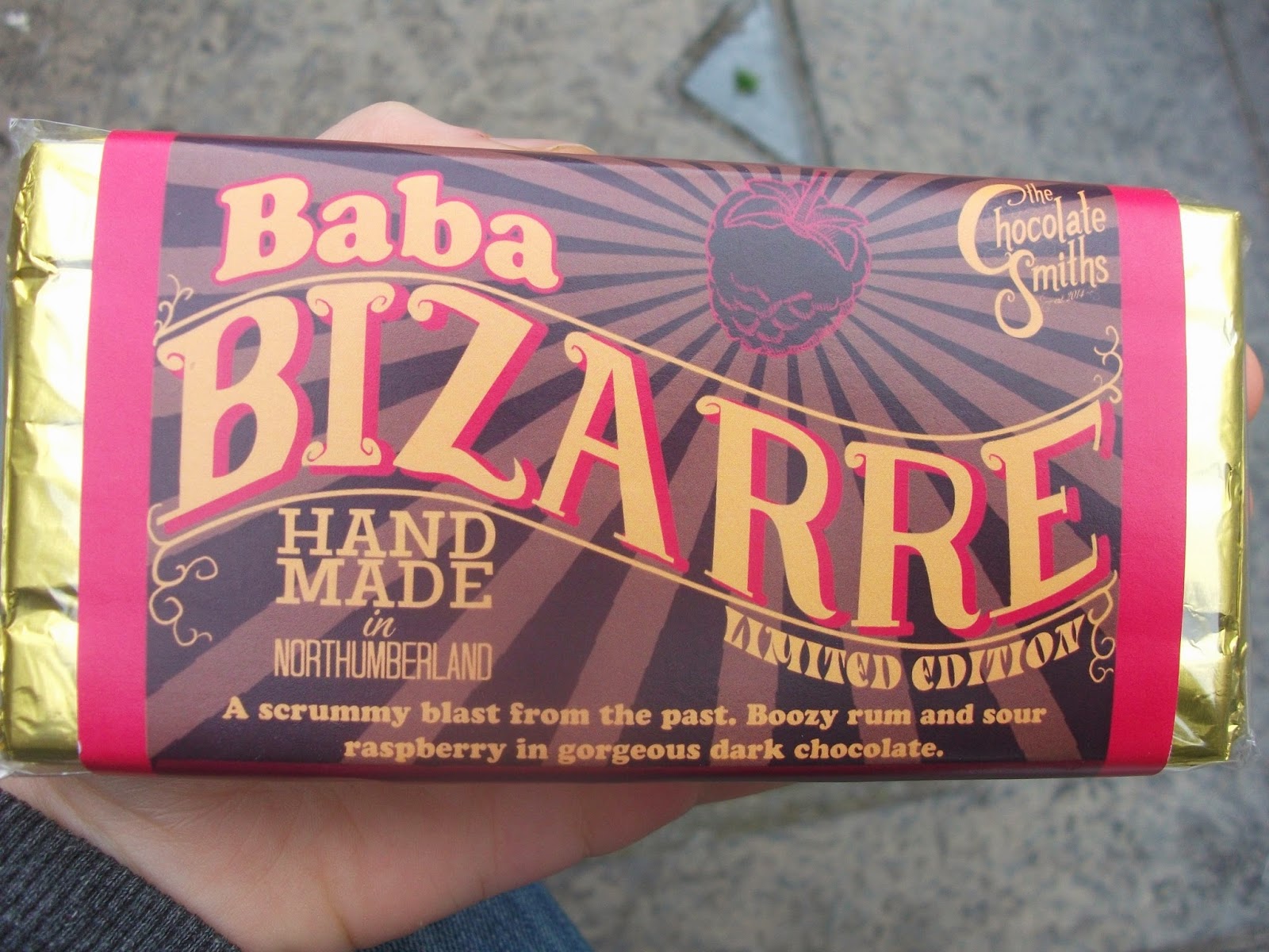 The Chocolate Smiths Baba Bizarre Rum & Raspberry Bar Review