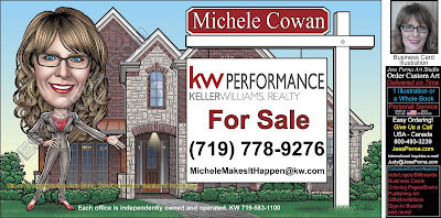 KW Agent Business Card Sign Cartoon Ad