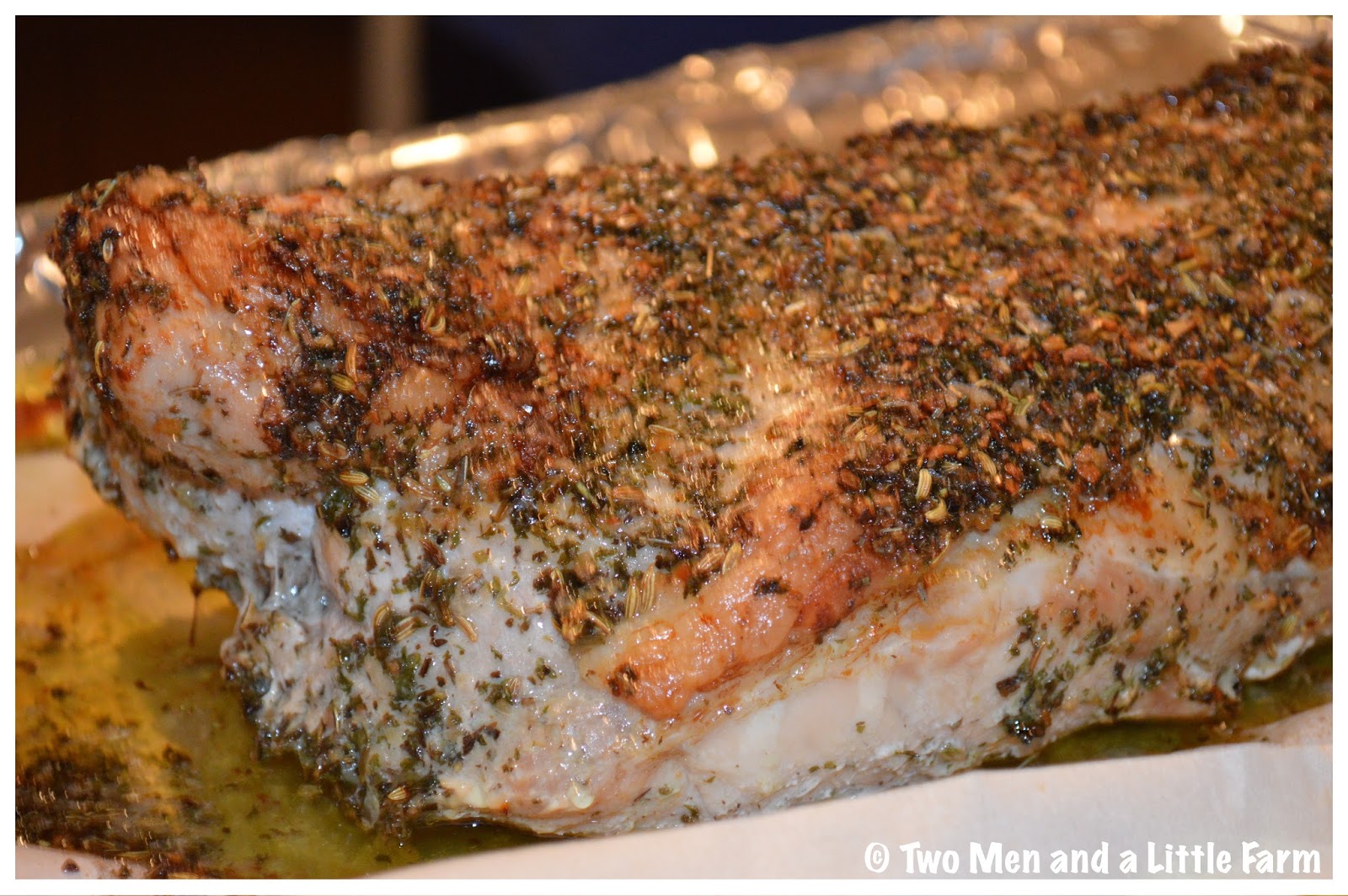 Two Men and a Little Farm ROAST PORK LOIN DINNER