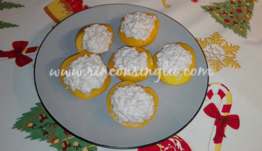 Aperitivos Navideños sin gluten melocoton relleno sin gluten