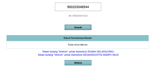Pendaftaran Online Rumah Selangorku