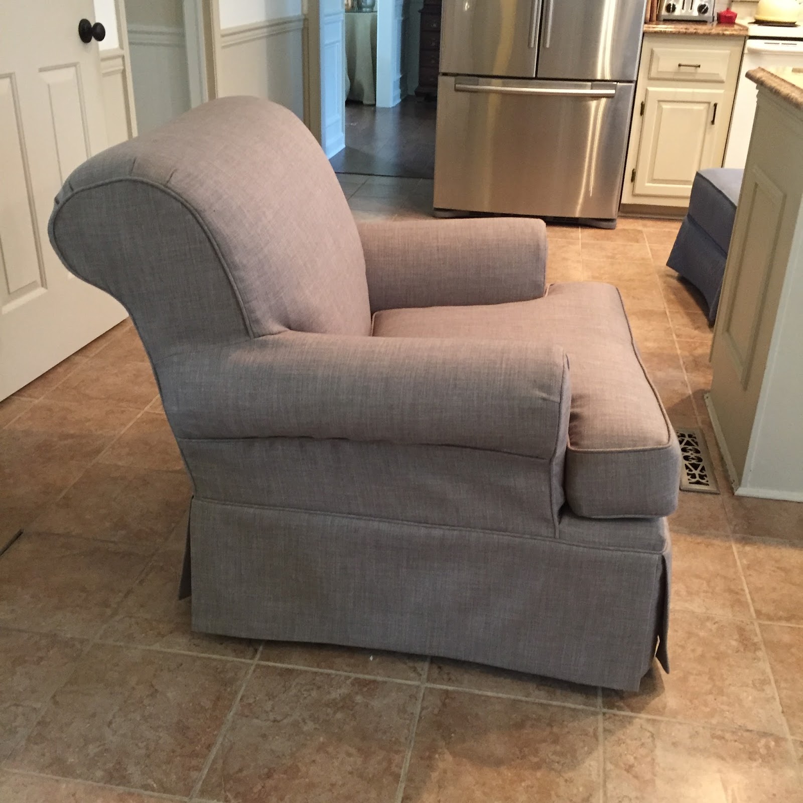 Pam Morris Sews: Good Fabric on Good Chairs = Great New Look