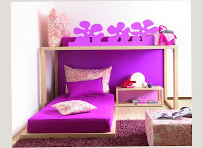 Young Adult Bedroom Ideas For Girls Purple With Antique Decoration Pic