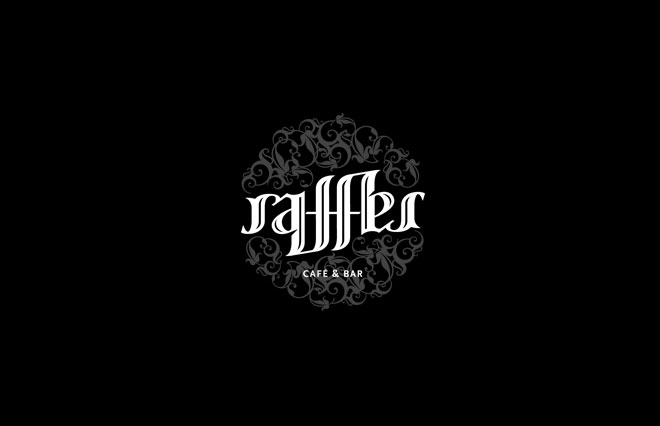 Raffles Cafe And Bar Logo Ambigram Pengertian Ambirgam, Inspirasi Desain Logo Ambigram - Raffles Cafe And Bar Logo Ambigram