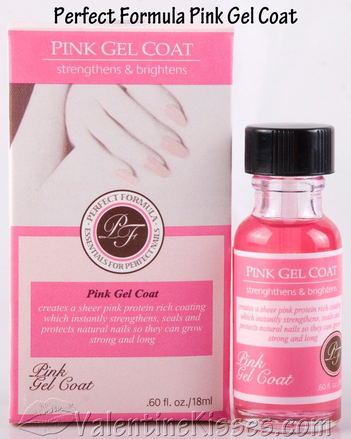Valentine Kisses Perfect Formula Pink Gel Coat pics, before & after