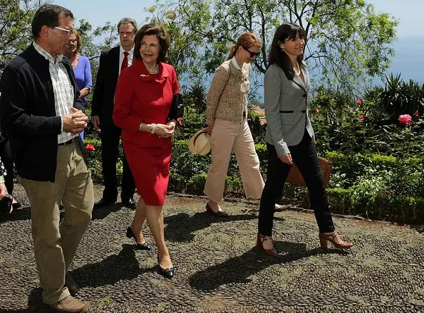 Queen Silvia attended the opening of new building of Princess D. Amelia Hospital and visited the Funchal Botanical Garden