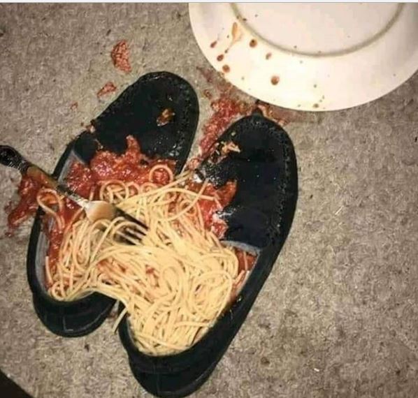 When is School Resuming?'- Woman Cries out After her Baby Did This to her Shoes (Photos) 