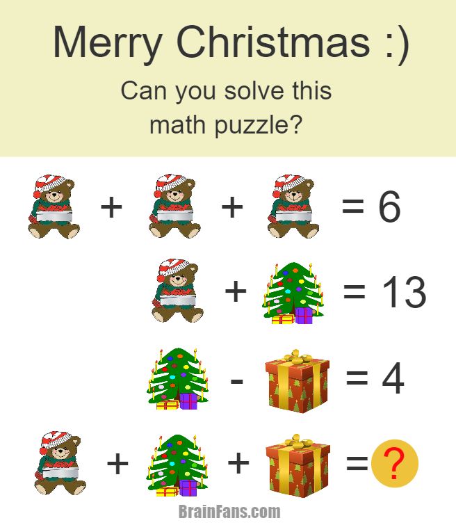 Can you solve this. Новогодние математические задачи. Новогодние задачки на логику. Новогодние математические головоломки. Новогодние математические задачки.