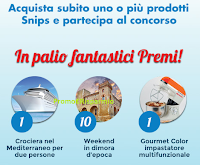 Con Snips puoi andare in vacanza: vinci crociera, 10 weekend e impastatore Logo Con Snips puoi andare in vacanza: vinci crociera, 10 weekend e impastatore
