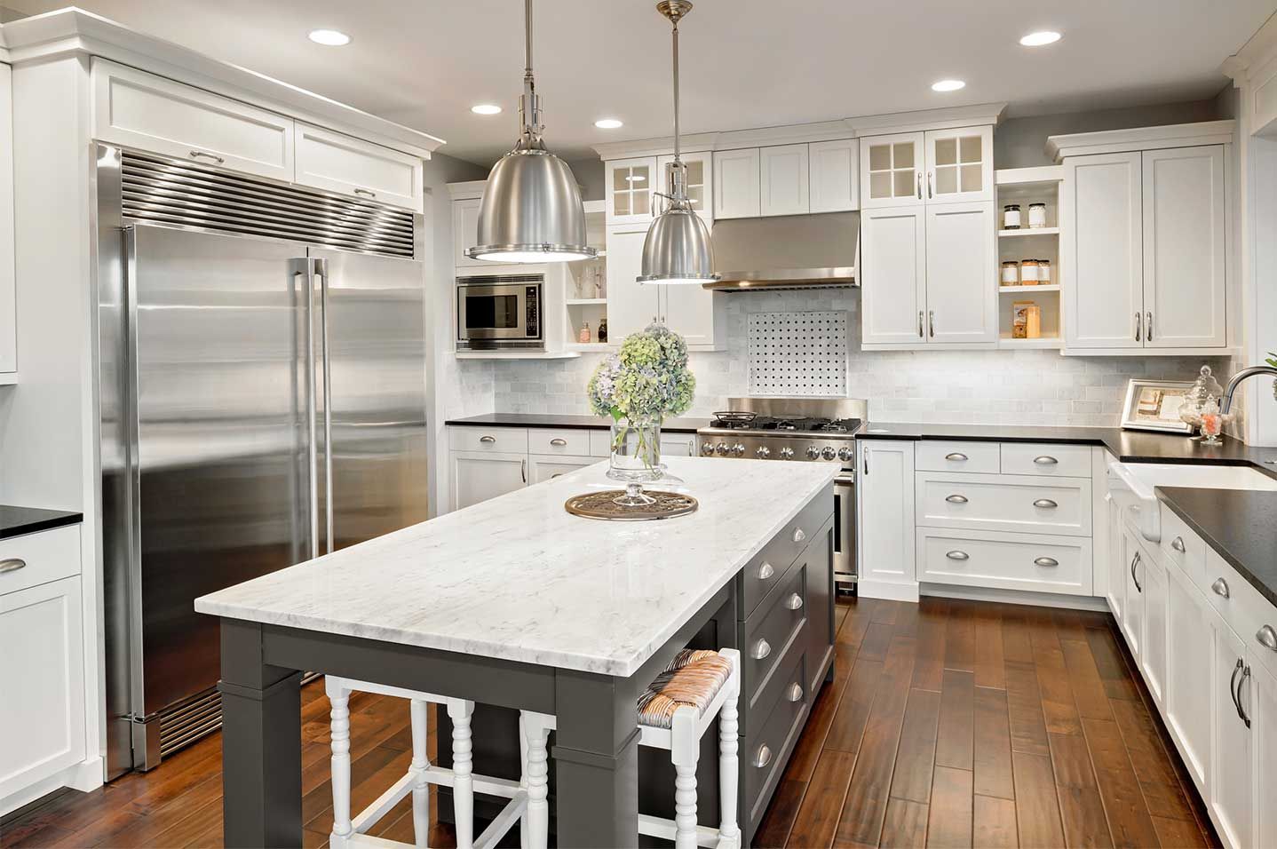 Super White Granite Countertop O2 Pilates