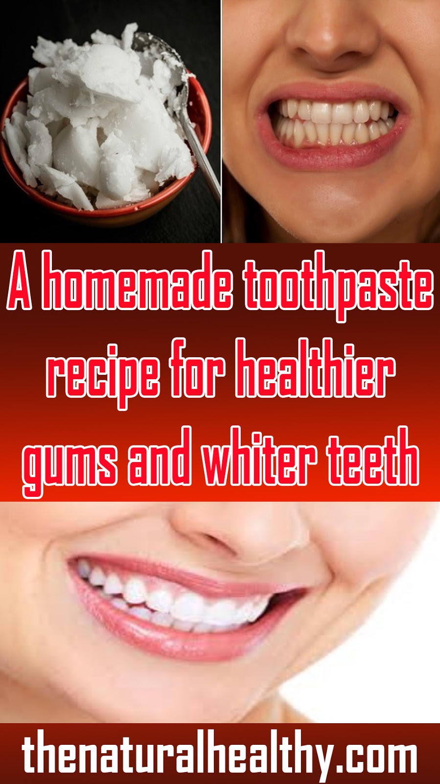 A homemade toothpaste recipe for healthier gums and whiter teeth