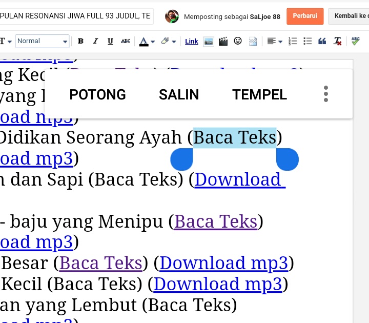 CARA MUDAH MEMBUAT LINK PADA ARTIKEL BLOG BAGI PEMULA BLOGGER