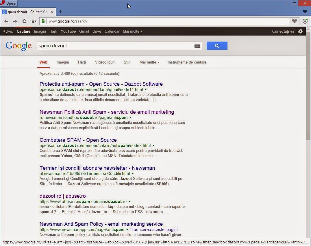 google search spam dazoot