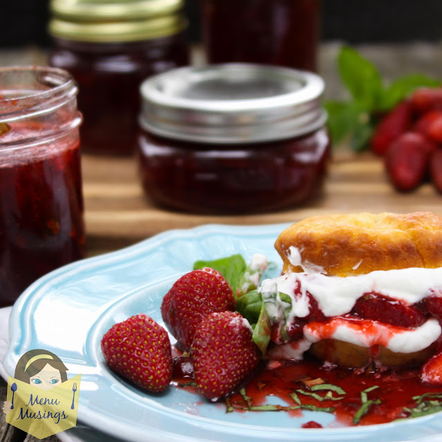 Menu Musings of a Modern American Mom Strawberry Basil Jelly