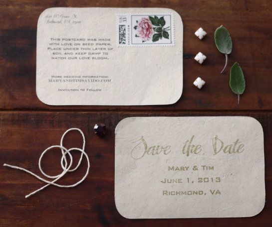 Diy Seed Paper Save The Dates 17 Apart