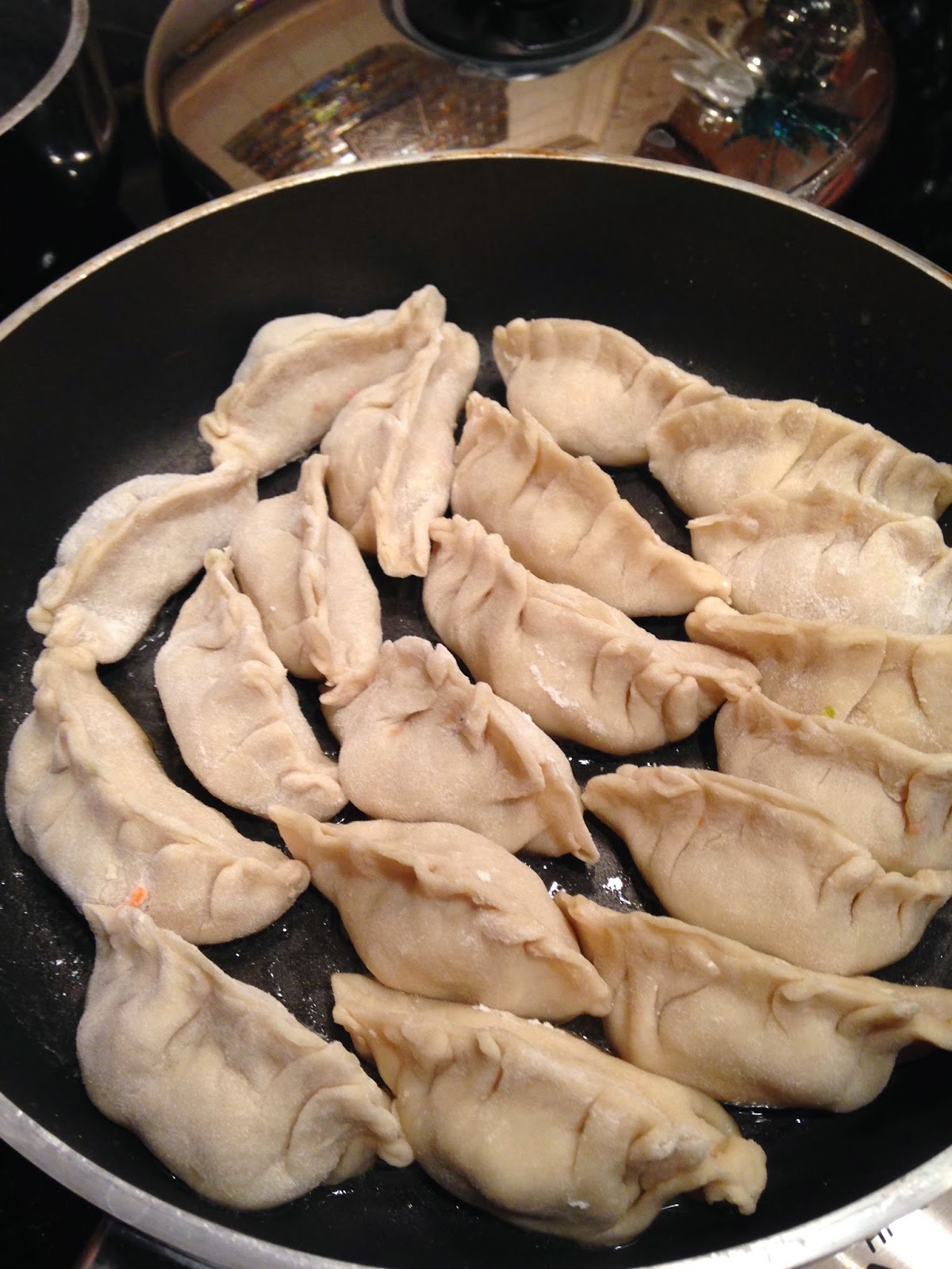 Chinese Potstickers with Homemade Dough Purple Chocolat Home