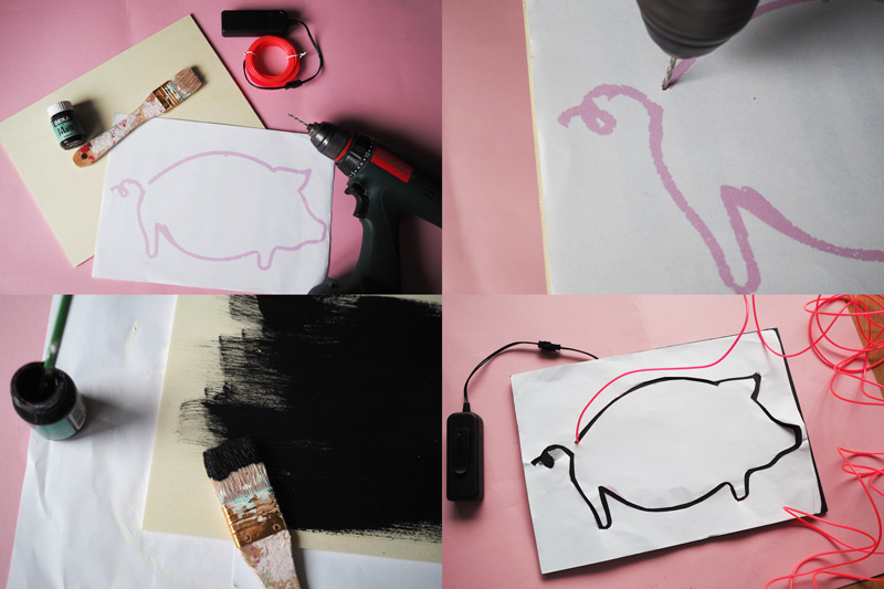 KuneCoco • DIY • Neonschild selbst gemacht • Anleitung KuneCoco • DIY • Neonschild selbst gemacht • Anleitung