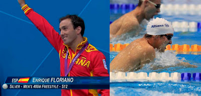 Floriano, medallista paralímpico en natación