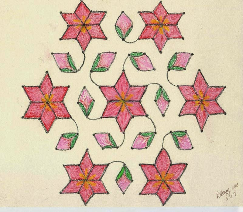 9 chukkala muggulu picture