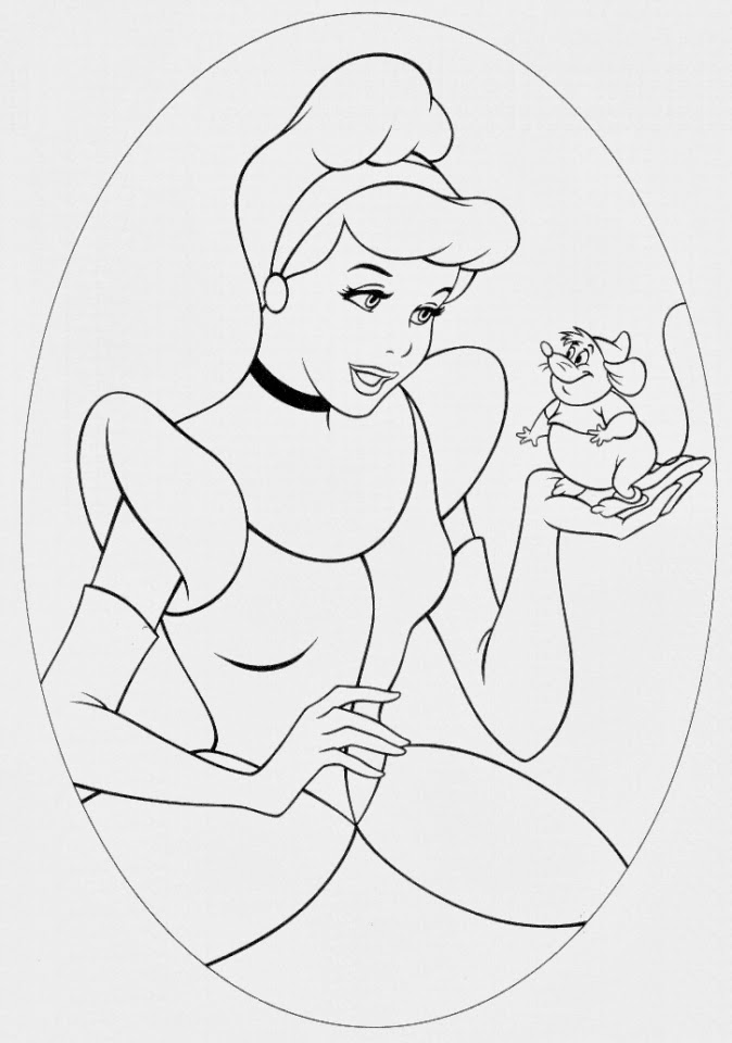 baby cinderella coloring pages - photo #35