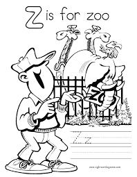 Letter Z Coloring Page 3