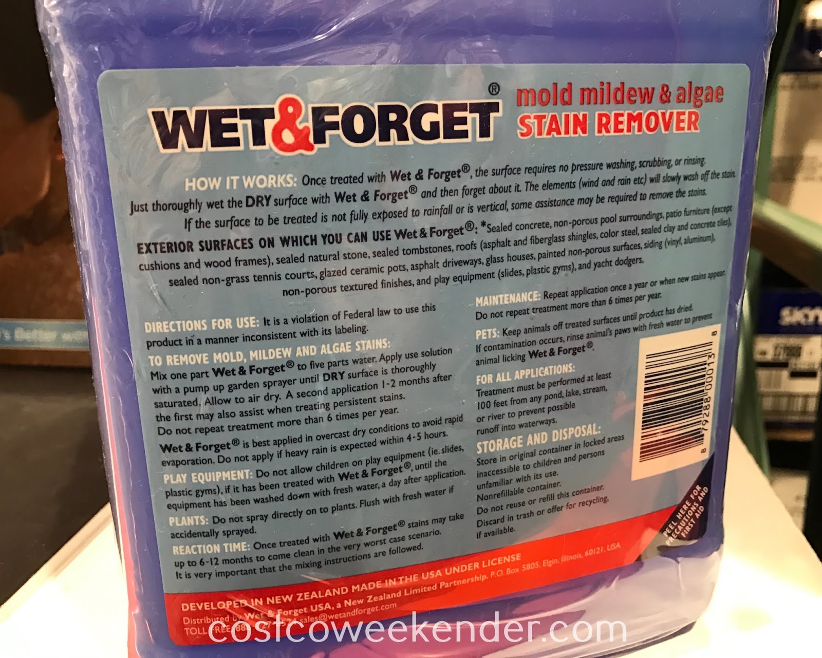 Wet & Mold Mildew & Algae Stain Remover Costco Weekender