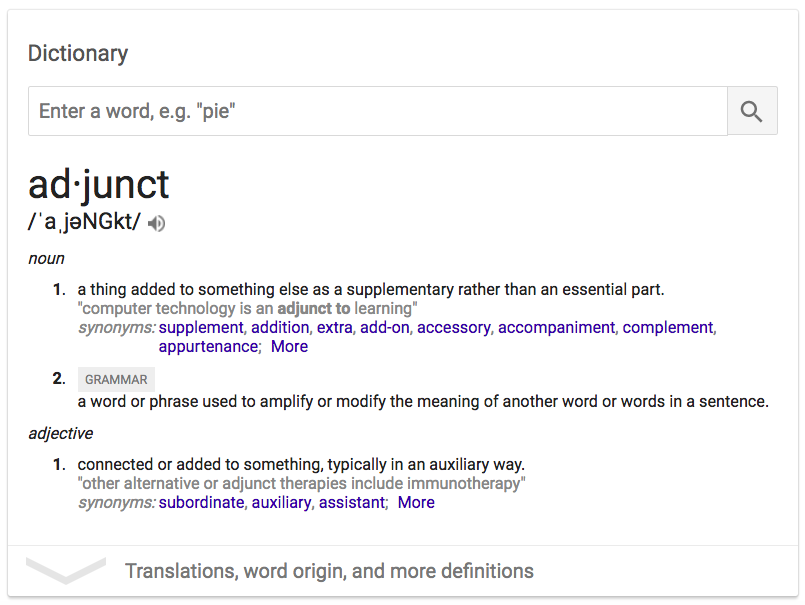 is technology an adjunct