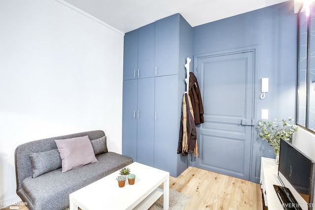 Armario empotrado del color de la pared