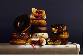 Dulces y Ricas Donas Pintura Realista