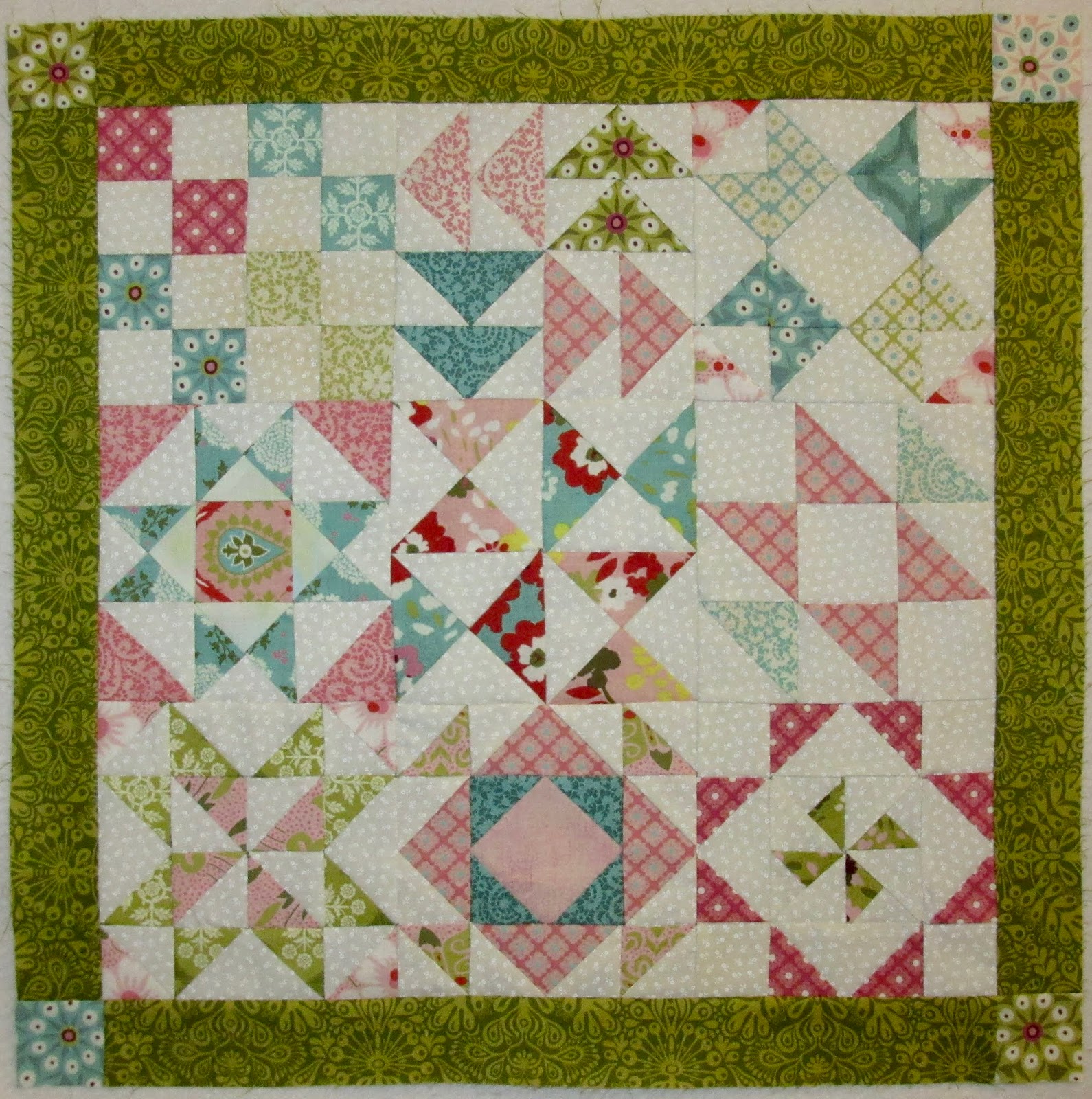 Kathy's Quilts Hand Pieced Quilt Top