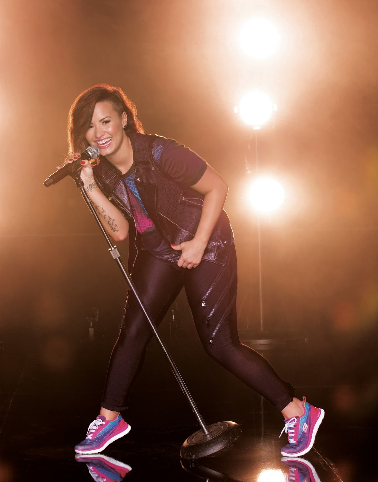New Skechers Sport Memory Foam X Demi Lovato: It's Colorful And It's  Comfortable