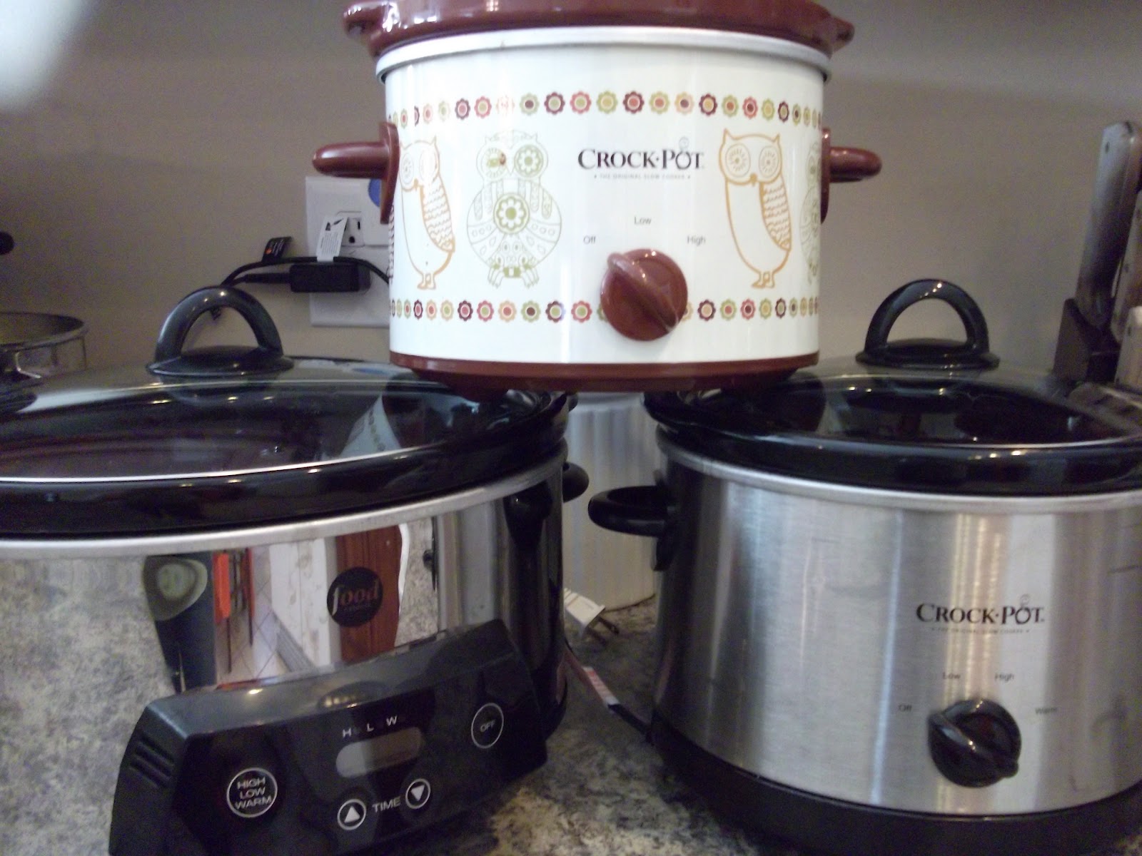 crock pot with multiple sections