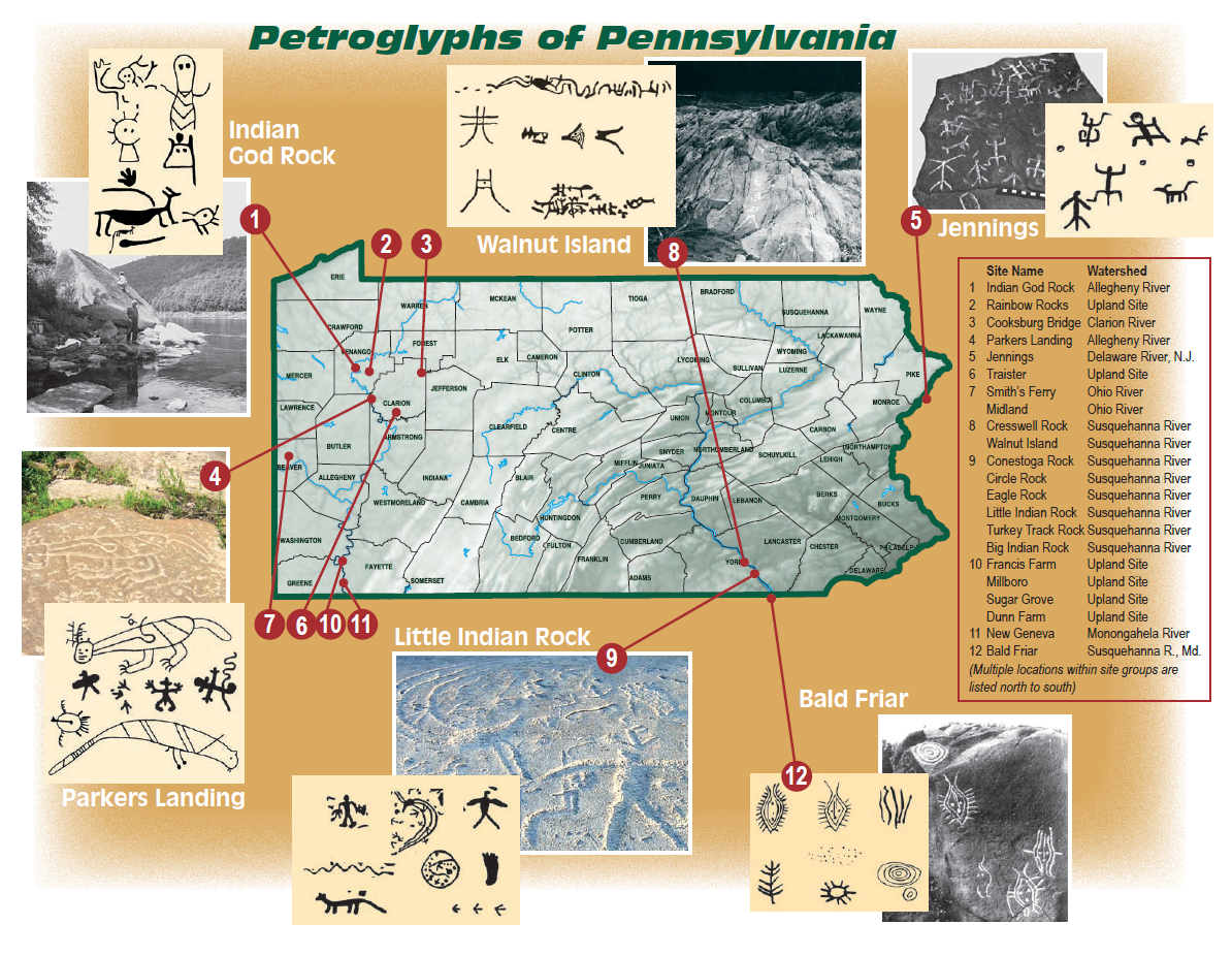This Week In Pennsylvania Archaeology The Petroglyphs of Pennsylvania