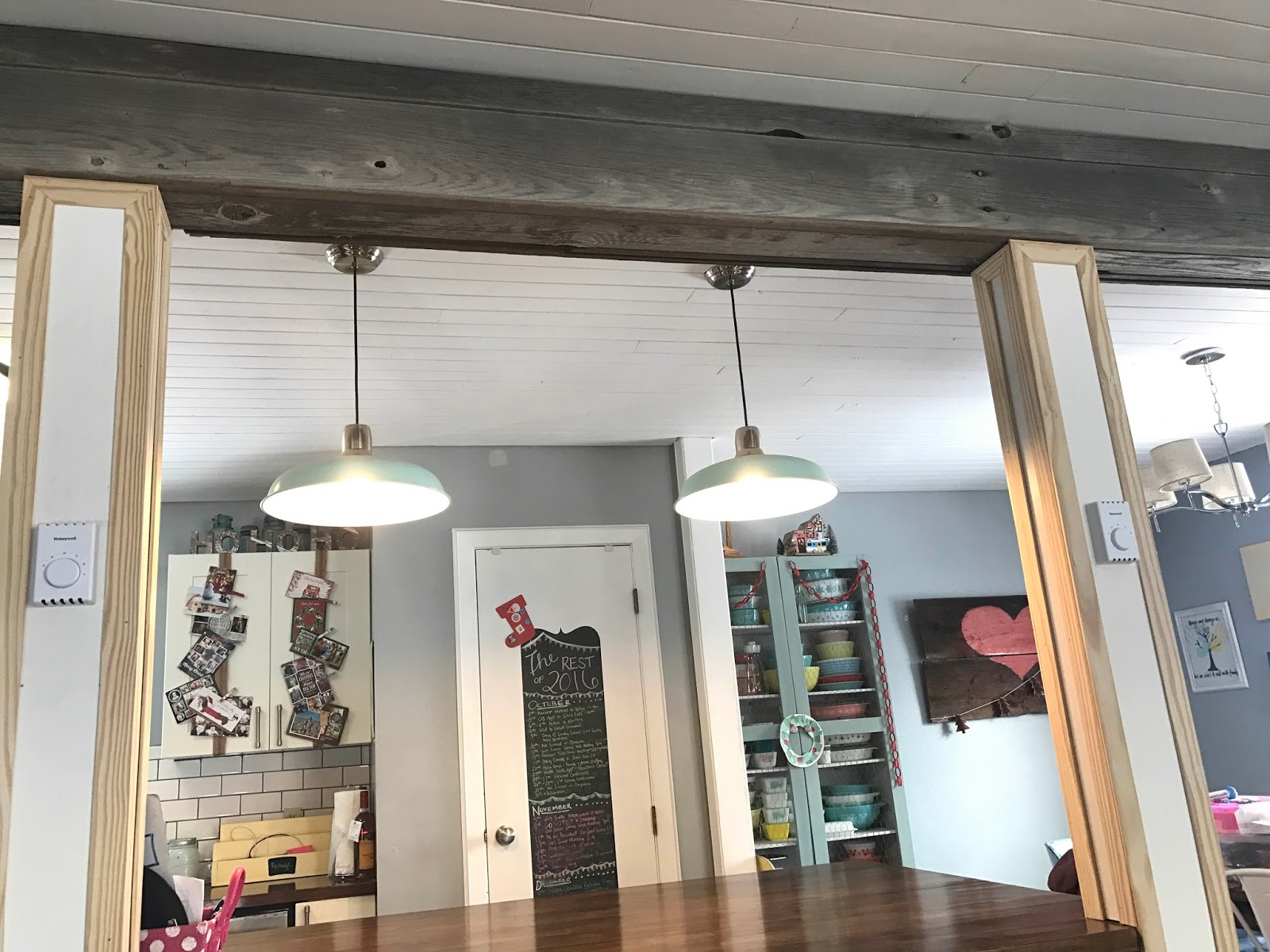 The Dabbling Crafter Diy Barn Wood Ceiling Support Beam