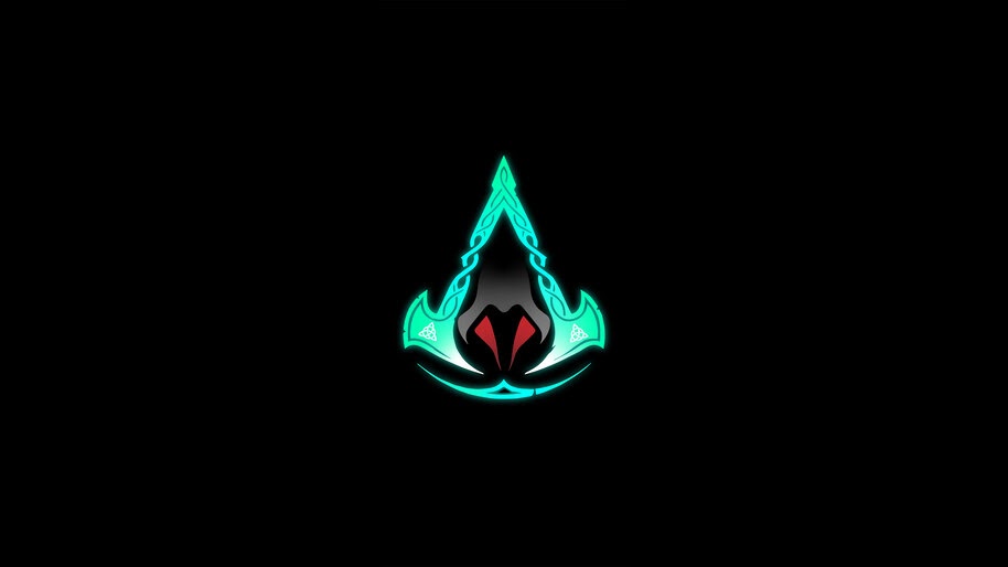 Assassins Creed Valhalla, Logo, 4K, #5.2501