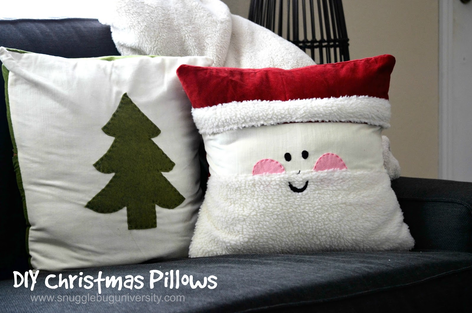 Snugglebug University: Easy Christmas Pillows