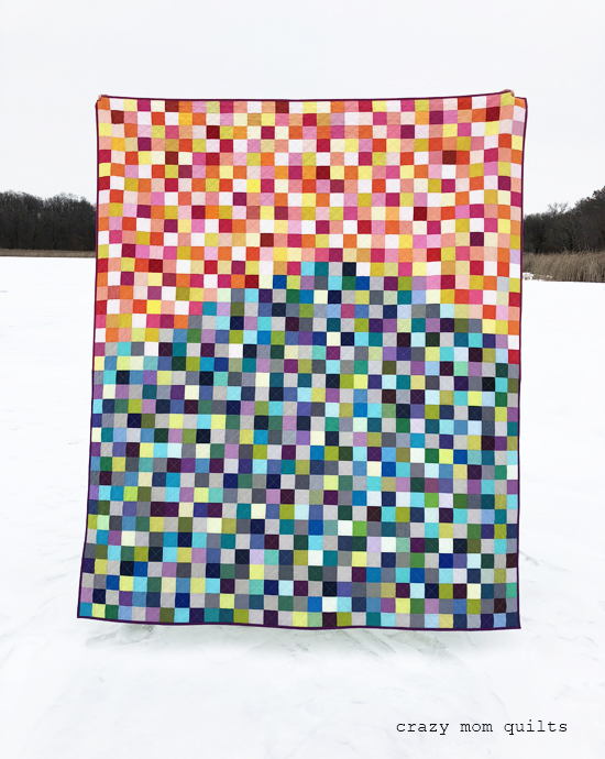 crazy mom quilts Abby's sunset