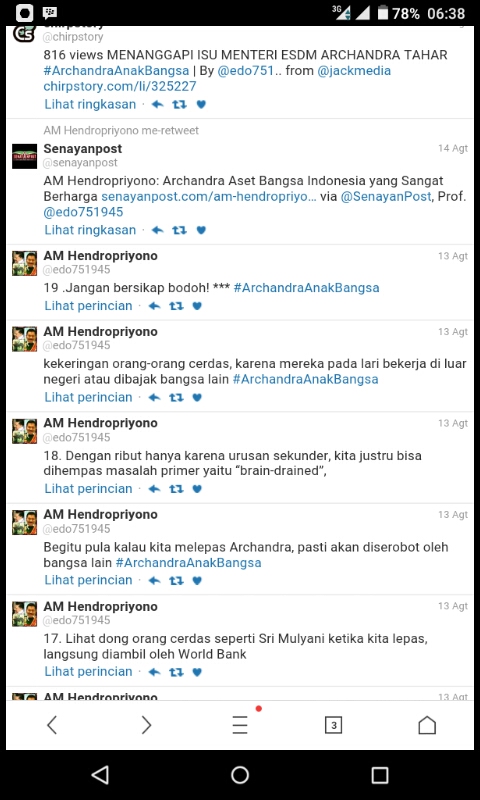AM Hendropriyono, Sebut Archandra Aset Bangsa Indonesia Yang Sangat Berharga screengrab 1471390699721