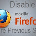 How to Prevent Mozilla Browser from Restoring Previous Session