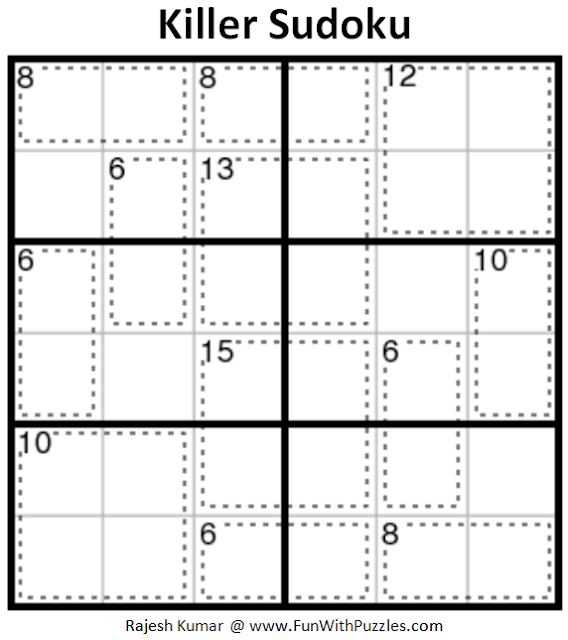 Killer Sudoku (Mini Sudoku Series 92)Fun With Puzzles