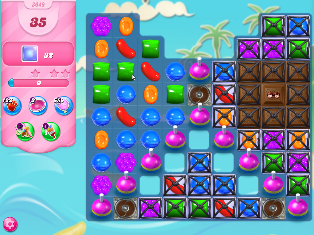 Candy Crush Saga level 3649 Candy Crush Saga level 3649