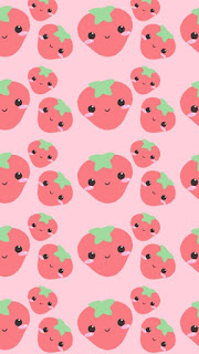 papel de parede morango