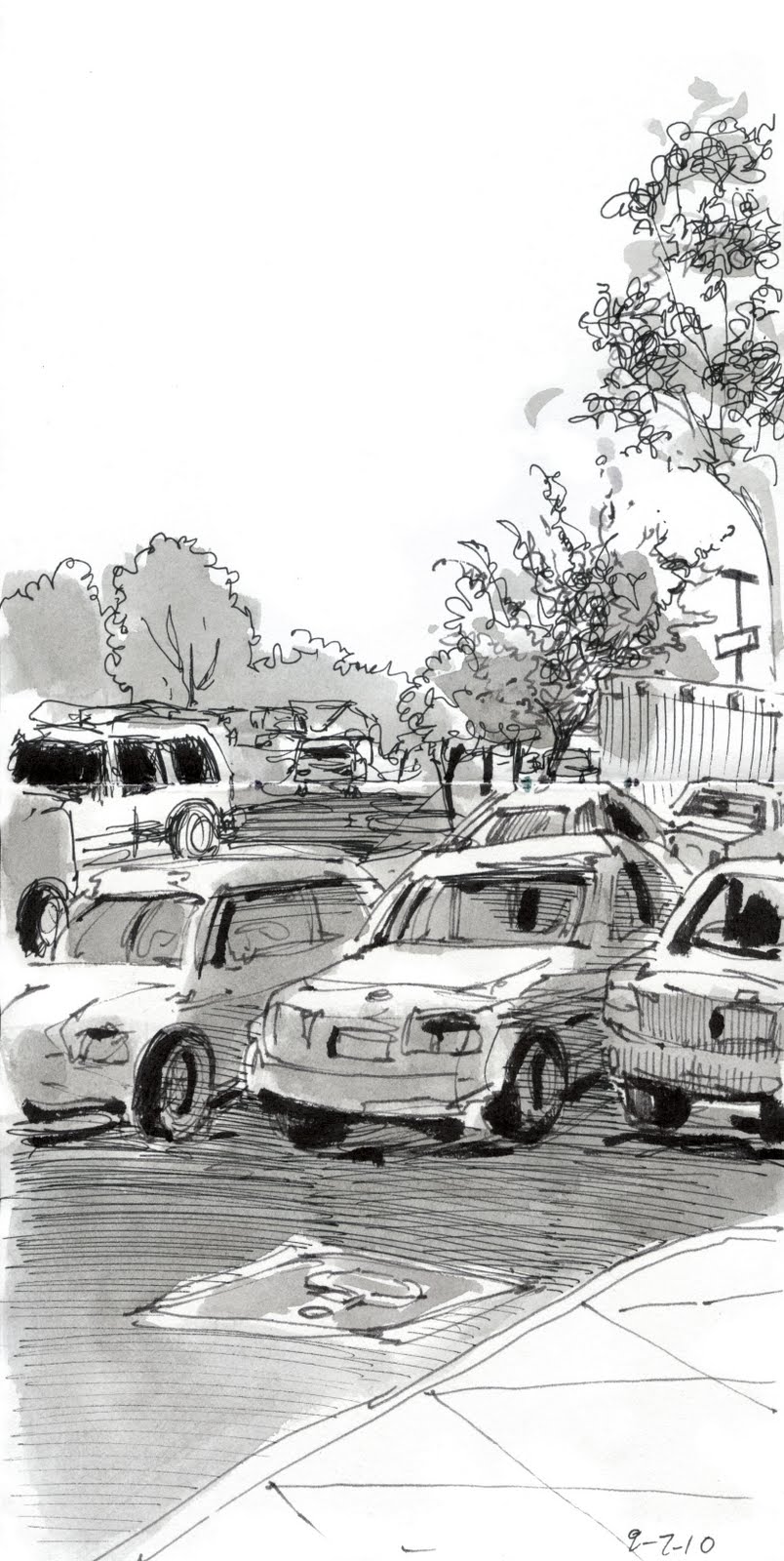Works in Progress&hellip;On Location: Trees, Cars and Parking Lots
