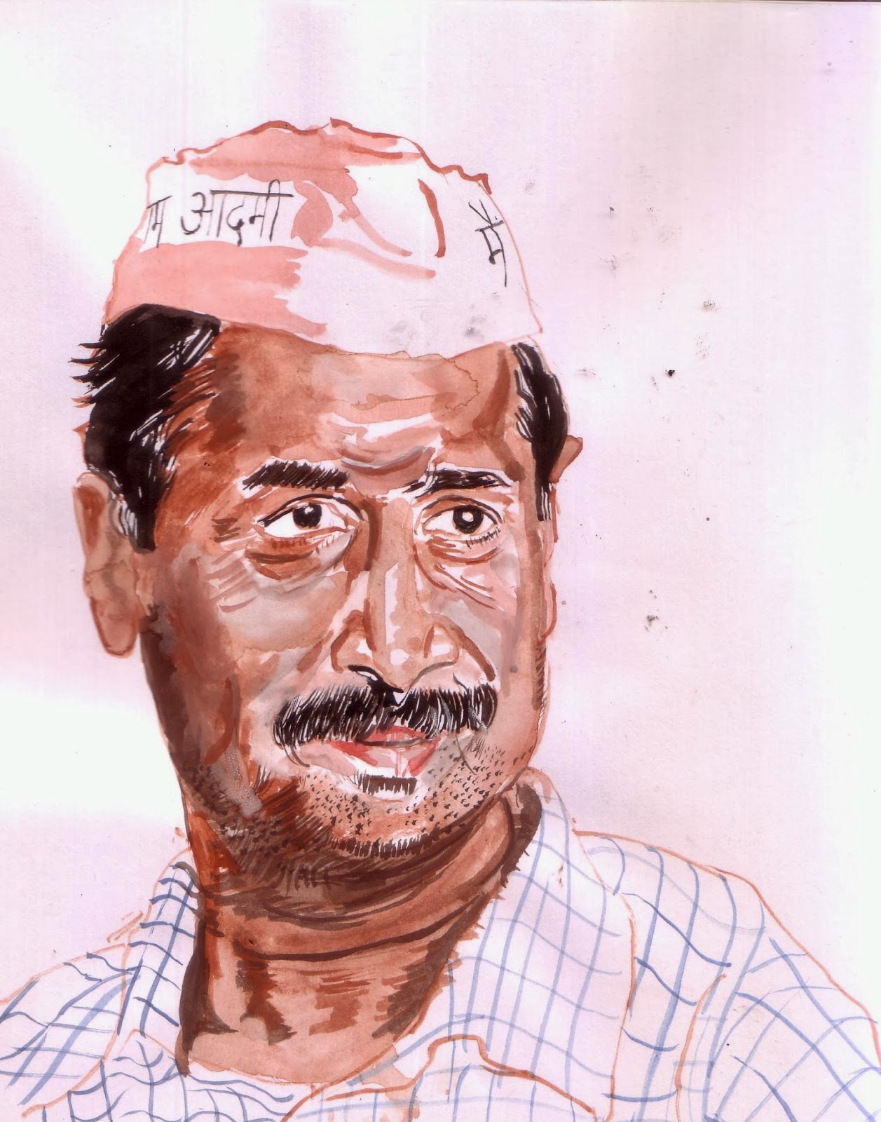 Arvind Kejriwal, Image courtesy artist