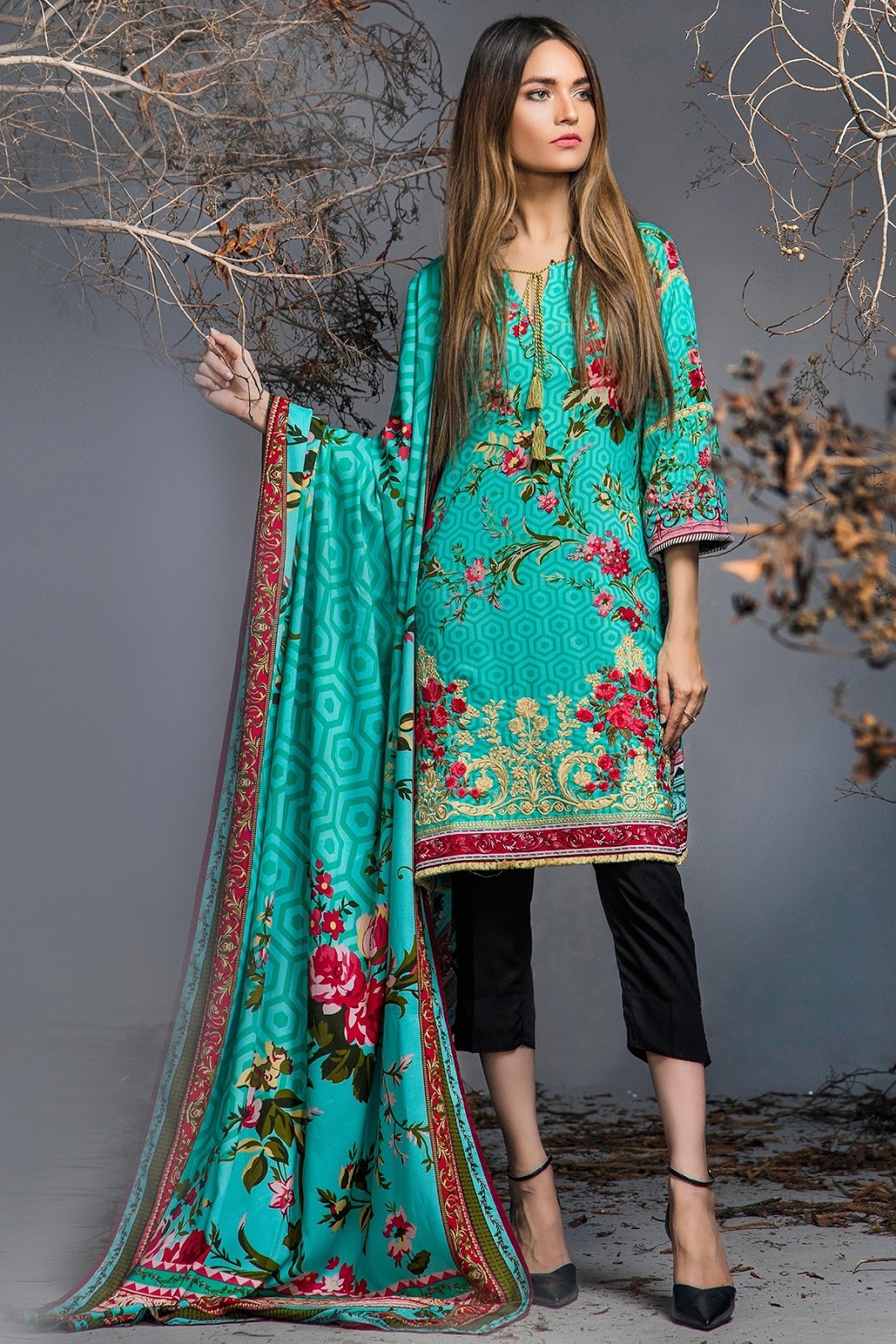 Alkaram Studio Unstitched FALL WINTER COLLECTION 3 Piece Plain Viscose