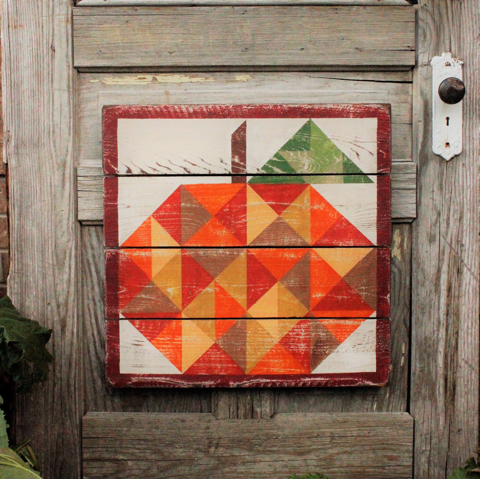 Tweetle Dee Design Co Little Pieces Pumpkin Barn Quilts